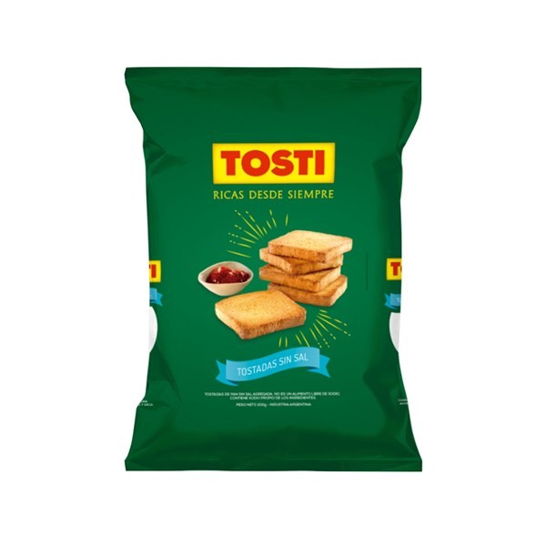Tostadas Sin Sal Tosti 200 G. #1
