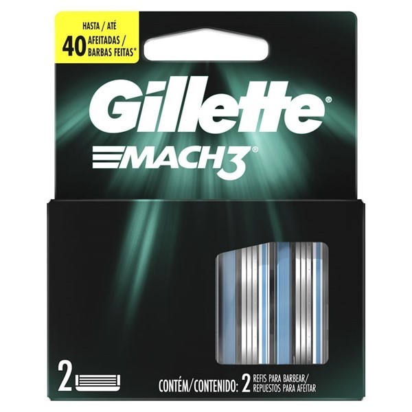 Gillette Mach3 Cartuchos Para Afeitar x 2 Unidades #1