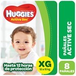 Huggies Pañales Active Sec 8 Unidades | Xg #1