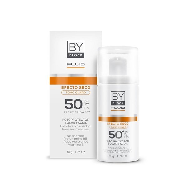 By Derm Protector Fluid Color Tono Claro Efecto Seco Fps50 50 gr #1
