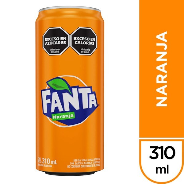 Gaseosa Fanta Naranja Lata 310 cc. #1