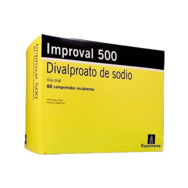 Roemmers Improval 500 Sodio,Divalproato 500 Mg x 60 Comp Recubiertos #1