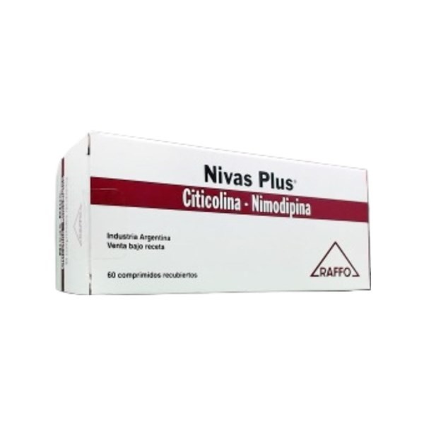Raffo Nivas Plus Nimodipina + Citicolina x 60 Comp Recubiertos #1