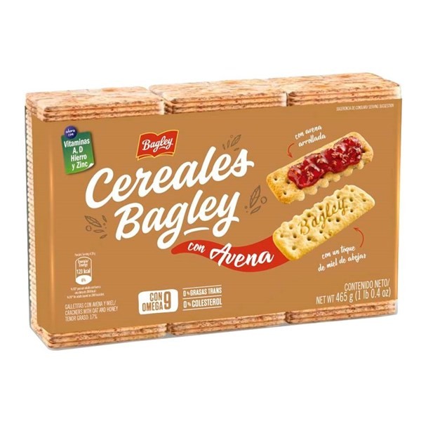 Galletas  cereales Bagley Salvado 465 g #1