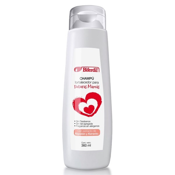 Biferdil Shampoo Fortalecedor Para Futuras Mamas 360 ml #1