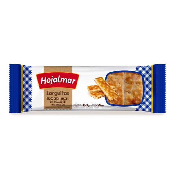 Galletitas de Hojaldre Hojalmar Larguitas 150 g. alt