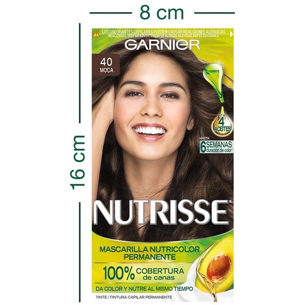 Garnier Nutrisse Kit de Coloracion 40 Café alt