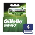 Gillette Cartuchos Para Afeitar 3 mach Sensitive (4 Unidades) #1