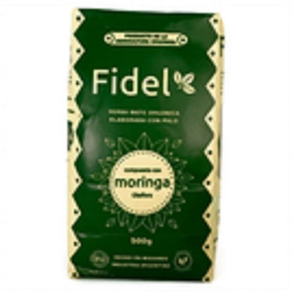Yerba Mate Fidel Orgánica Con Moringa x 500 g
