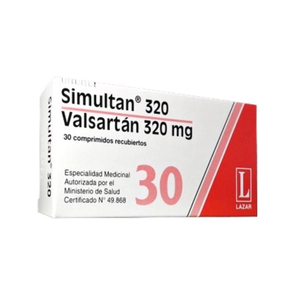 Lazar Simultan Valsartán 320 Mg x 30 Comp Recubiertos #1