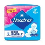 Nosotras Toallas Femeninas Ultrainvisible Tela Tipo Algodón #4