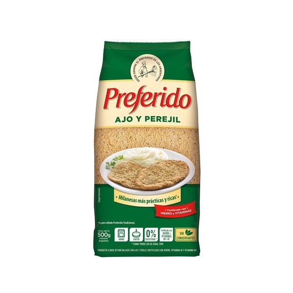 Pan Rallado Preferido De Ajo Y Perejil 500 G. #1