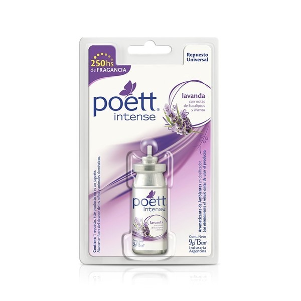 Repuesto Aromatizador De Ambiente Poett Intense Lavanda 9 Gr alt