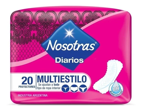 Nosotras Protectores Diarios Multiestilo x 20 Unidades Unico