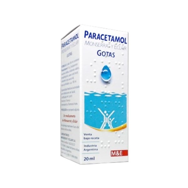 M&E Paracetamol Monserrat Y Eclair Gotas x 20 ml