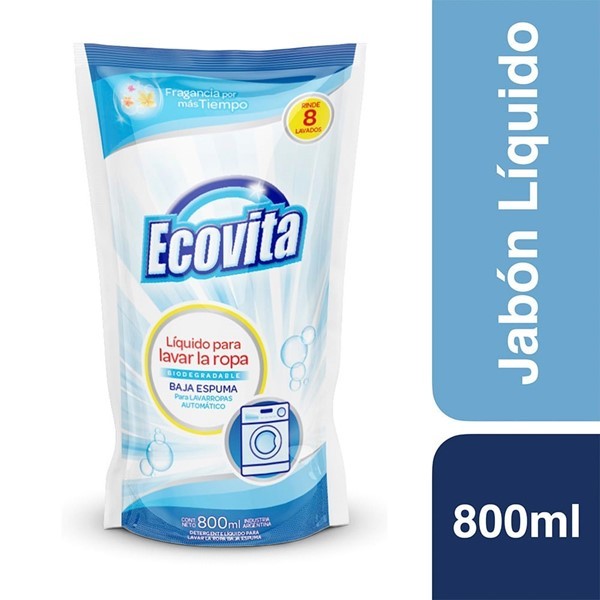 Detergente Liquido Baja Espuma Ecovita Ev. Dp