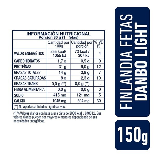 Finlandia Queso Danbo Light Feteado La Serenisima 150gr alt