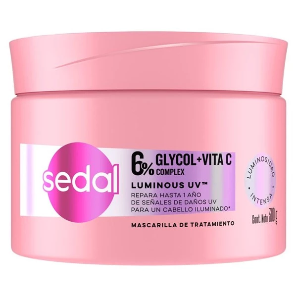 Mascarilla Capilar Sedal Luminous Uv x 300 g