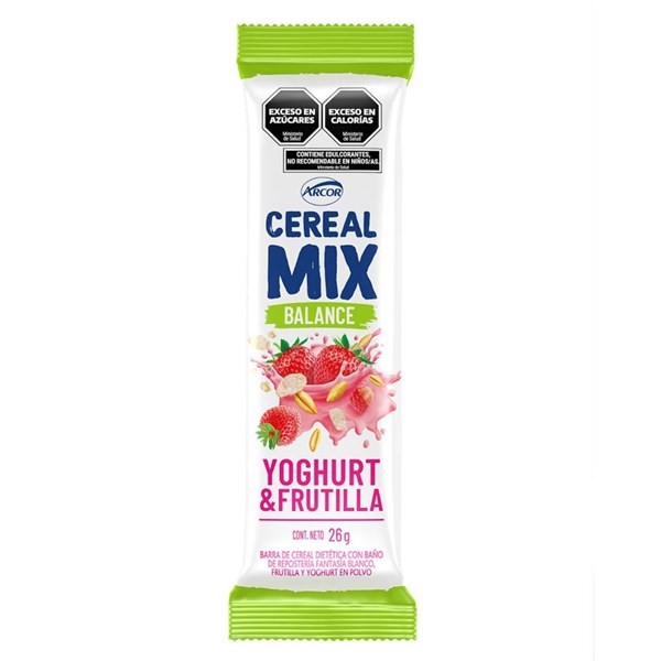 Barra de Cereal Sabor Yogurt y Frutilla Balance x 26gr