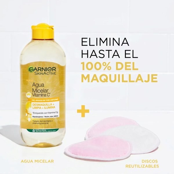Agua Micelar Vitamina C Garnier Capacidad 400 ml alt