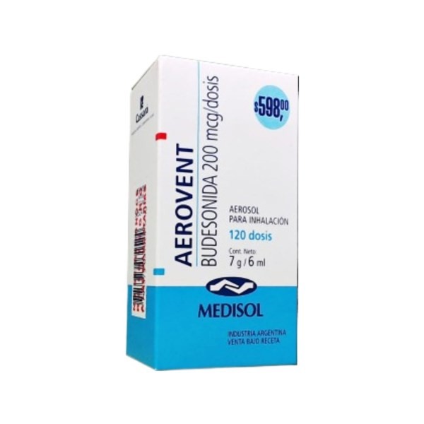 Medisol Aerovent 200 Mcg Budesonide Aerosol x 120 Dosis