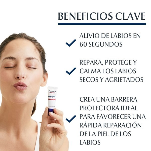 Eucerin Reparador de Labios Aquaphor Labios Secos Y Agrietados 10 ml alt