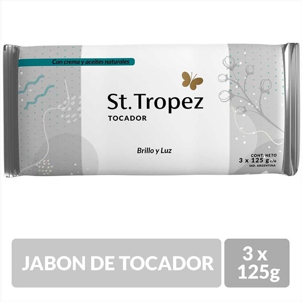 Jabón Tocador St Tropez Brillo Y Luz 3X125 Bla