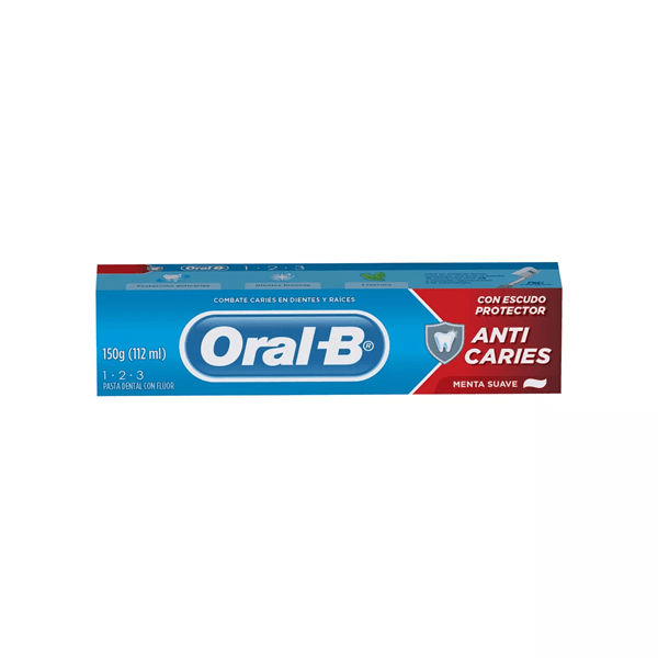 Oral-B Crema Dental 123 Anticaries Menta Suave 150 g alt