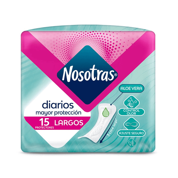 Nosotras Protectores Diarios Largos x 15 Unidades Unico alt
