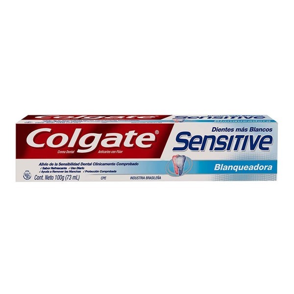 Colgate Crema Dental Sensitive Blanqueadora 100 gr alt