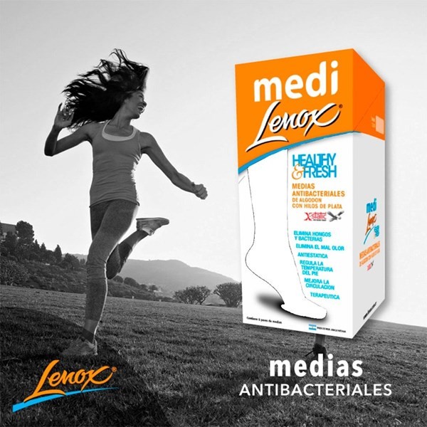 Lenox Medias Antibacteriales Blancas xl alt