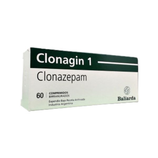 Baliarda Clonagin 1 Clonazepam 1 Mg x 60 Comp Birranurado #1