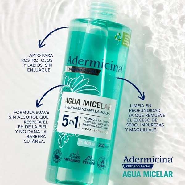 Adermicina Agua Micelar 400 ml alt