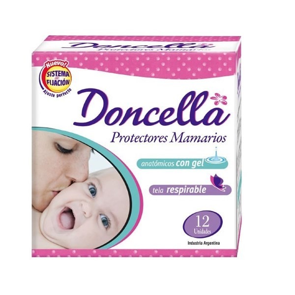 Protector Mamario Doncella Con Gel, Tela Respirable X 12 Unid #1