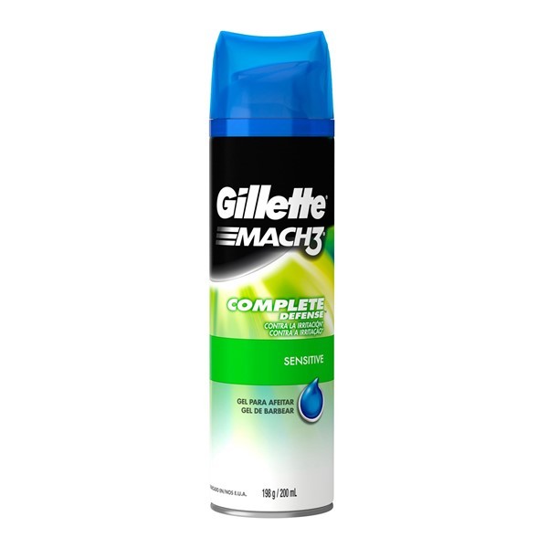 Gillette Gel de Afeitar 3 mach Complete Defense Sensitive 198 gr
