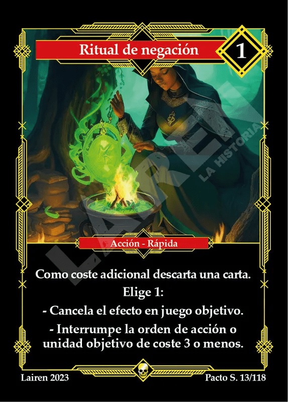 013 Ritual De Negacion 1ra Edicion - Coste 1