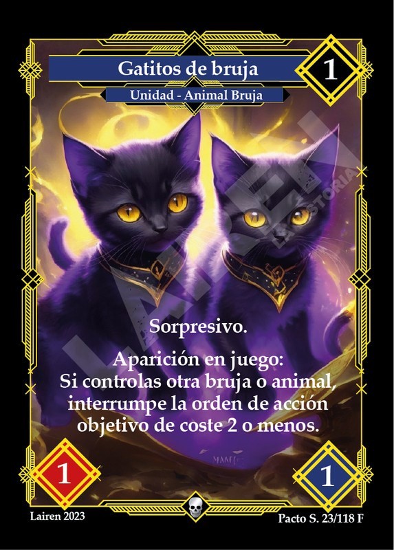 023 Gatitos De Bruja Full Art - Coste 1