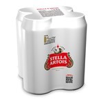 Cerveza Blanca Stella Artois en Lata X4 710 cc. #1