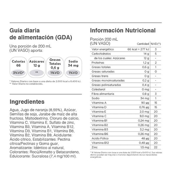 Jugo Ades Soja Naranja 1 Lt alt