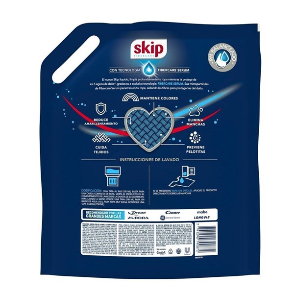 Skip Jabon Liquido DoyPack con Bio Enzimas x3Lt alt