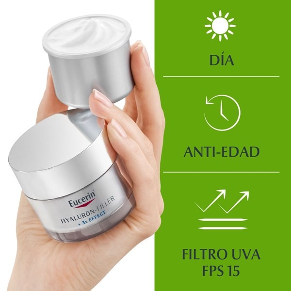 Eucerin Crema Hyaluron-Filler Día Spf15 Piel Seca Refill 50 ml alt