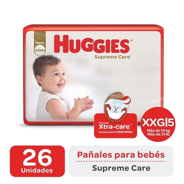 Huggies Pañales Supreme Care Xxg (26 Unidades) #1