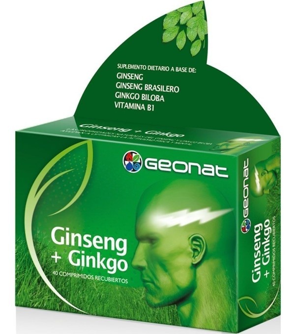 Geonat Ginseng + Ginkgo Energia Memoria x 40C Unico #1