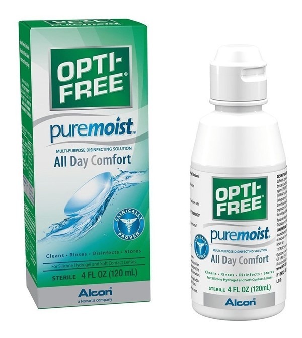 Opti Free Solución Desinfectante Pure Moist 120 ml #1