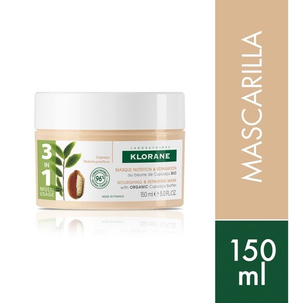 Klorane Mascarilla Capilar a La Manteca de Cupuacu Organico 150 ml #1