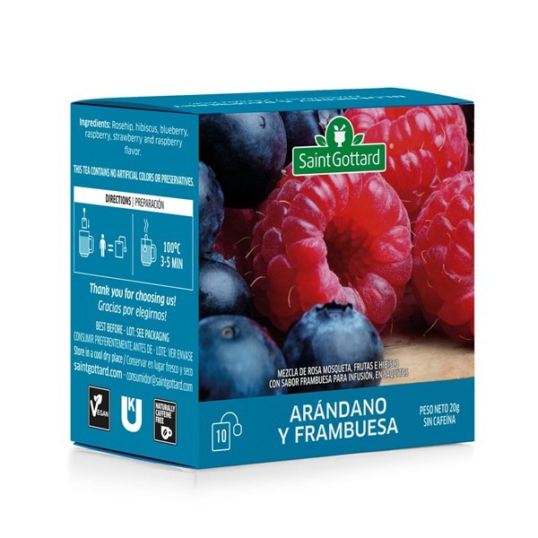 Té Saint Gottard de Arándano Y Frambuesa 10 uni #1