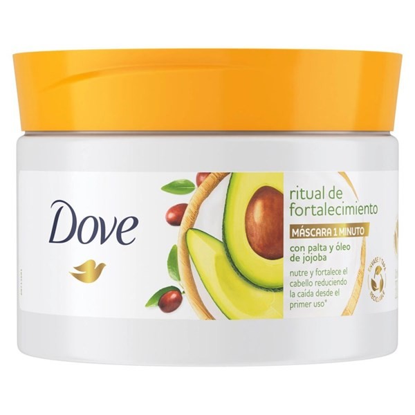 Máscara Capilar Dove 1 minuto Ritual de Fortalecimiento x 300 g #1