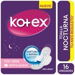 Kotex Nocturna Toallas Femeninas Con Alas 16 Unidades | Unico #1