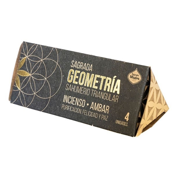 Sahumerio Triangular Sagrada Madre Incienso + Ambar x 4 un #1