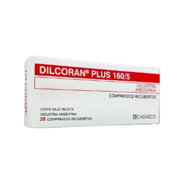 Casasco Dilcoran Plus Valsartán + Amlodipina 160 / 5 Mg x 28 Comp #1